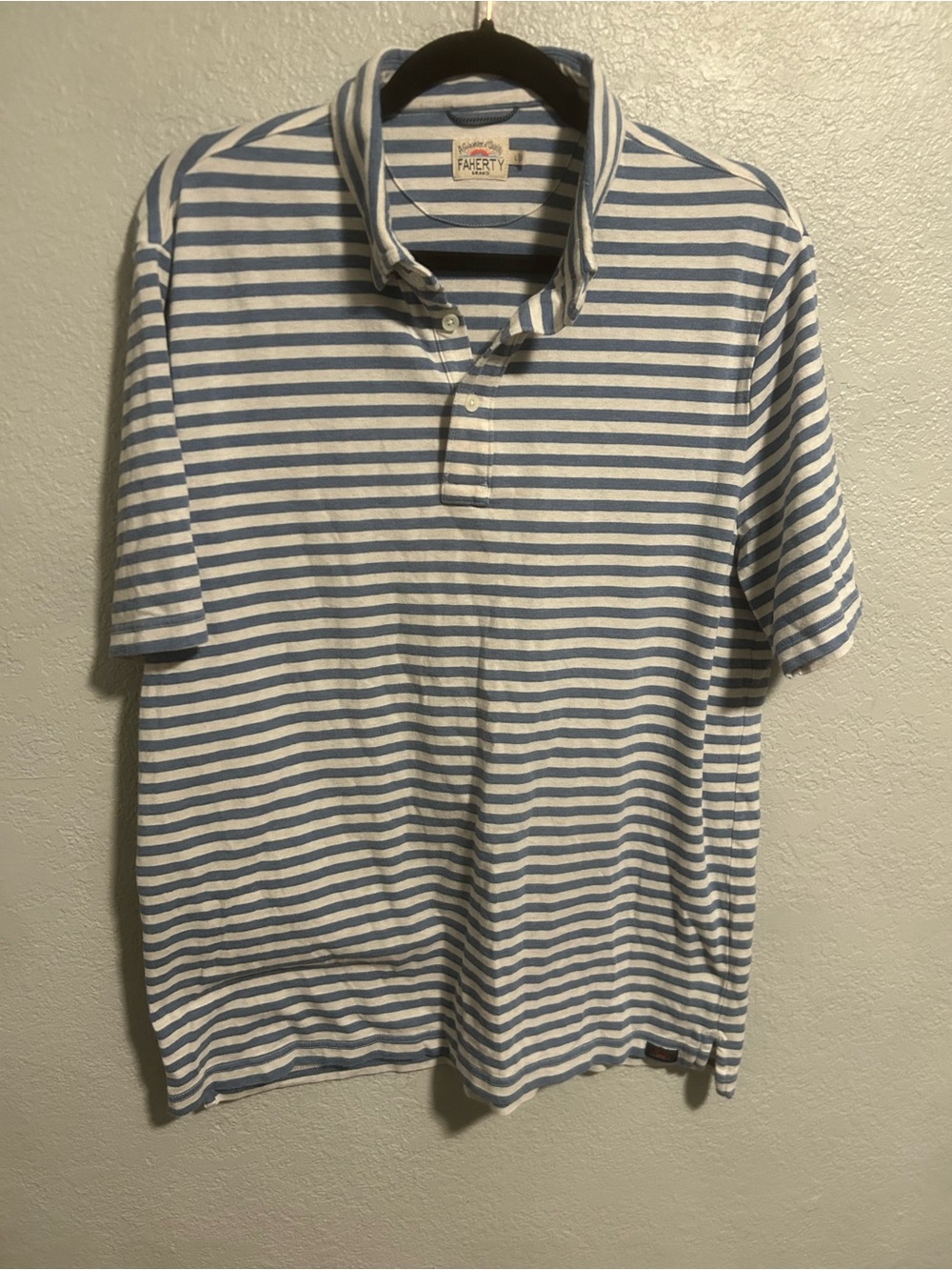 Men’s Faherty striped polo